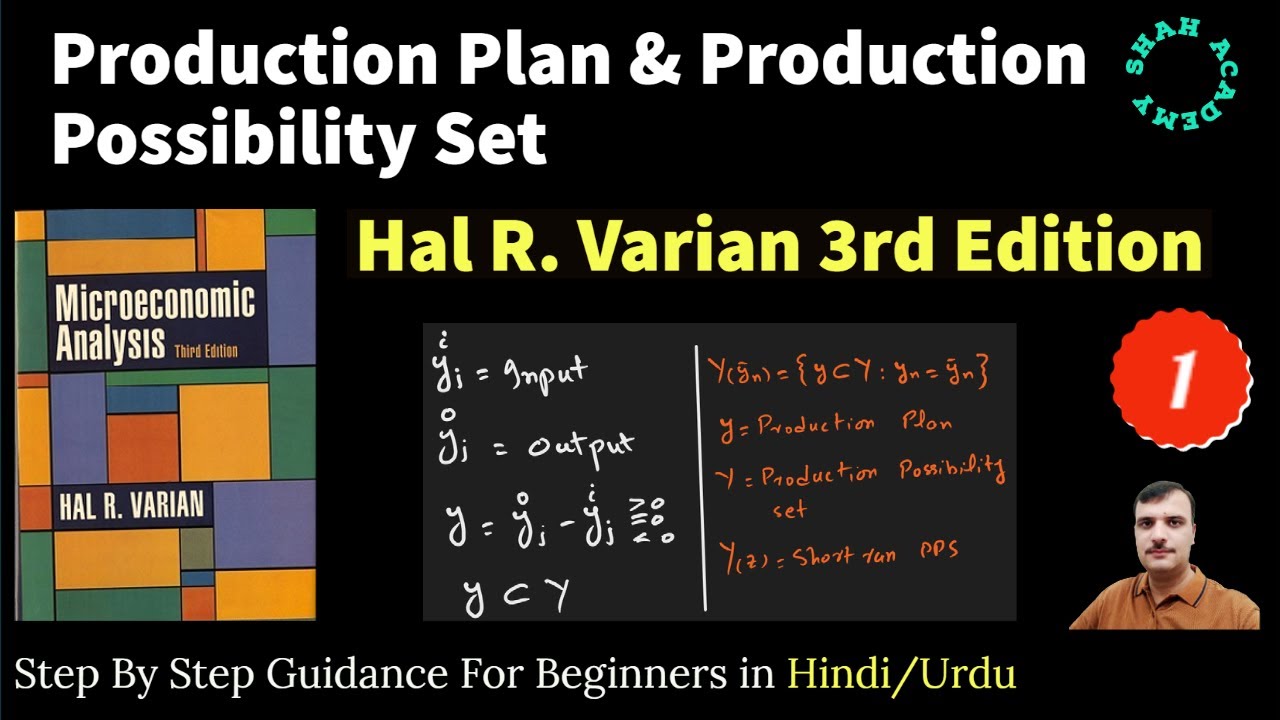 Production Plan and Production Possibility Set| Hal R. Varian 3rd Edition Chapter 1| Technology