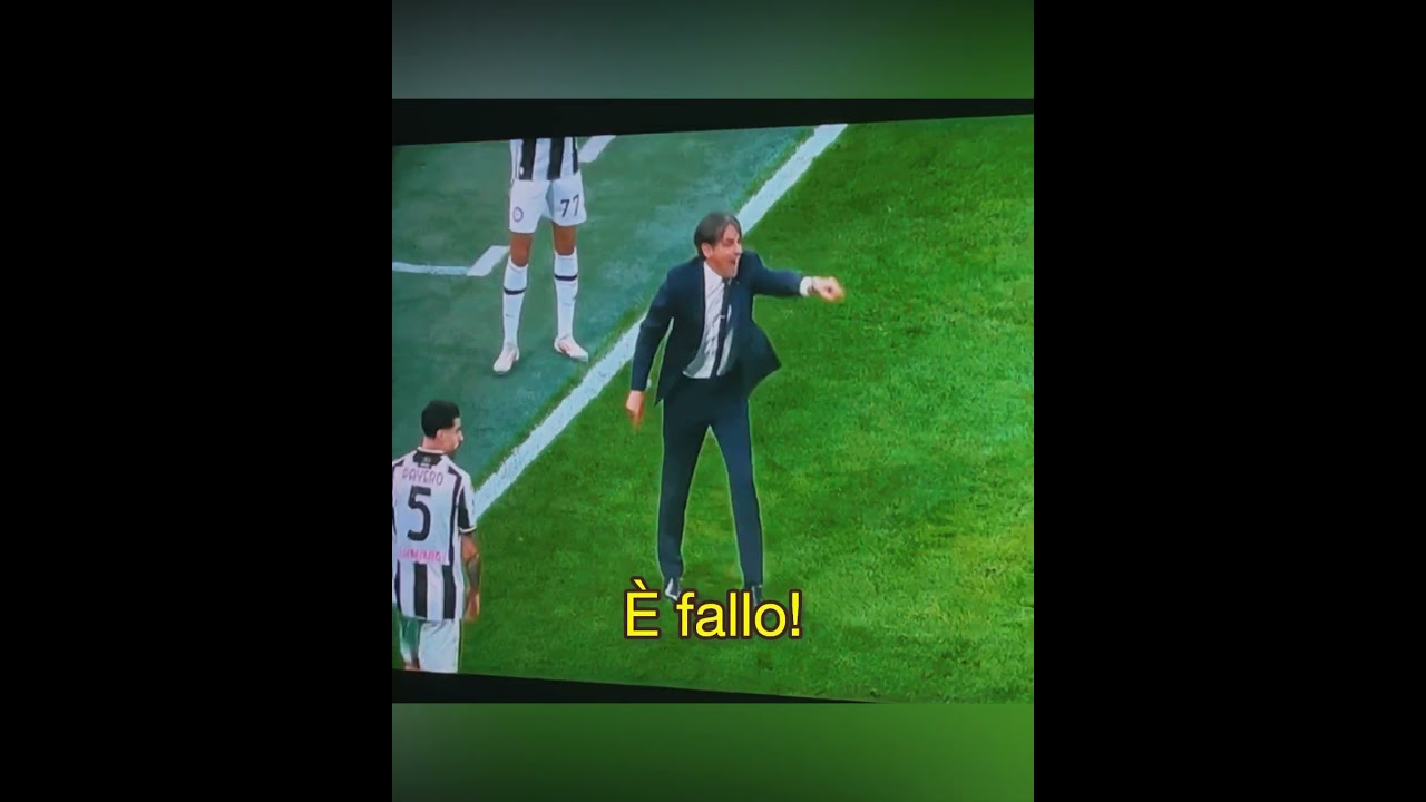 INZAGHI ESPULSO DA CHIFFI #calcio #aura #inzaghi #inter #udinese #napoli #championsleague #crazy