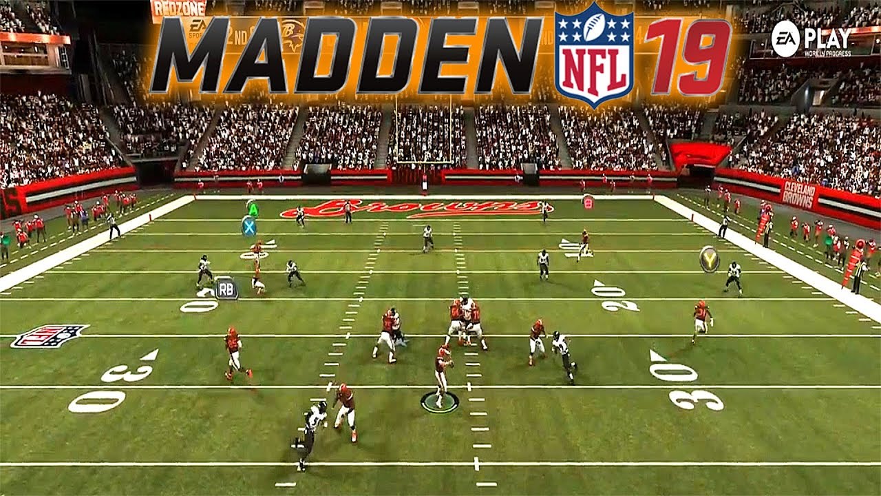 MADDEN 19 GAMEPLAY - EAGLES, STEELERS, BROWNS, RAMS HIGHLIGHTS