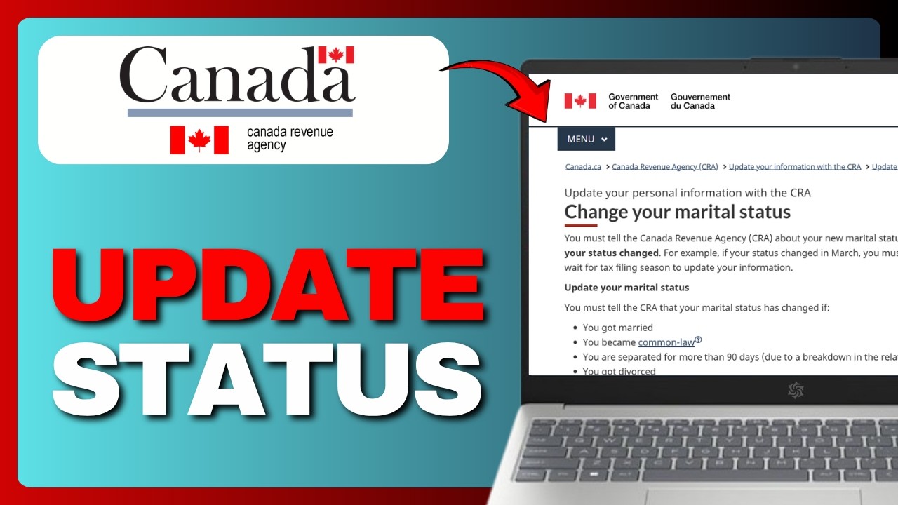 How to Update Marital Status on CRA My Account (Full Guide) 2026!