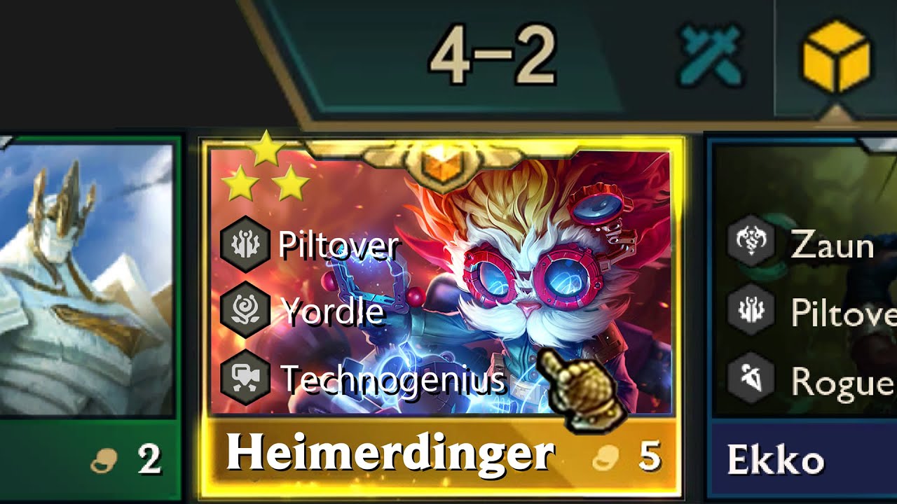 3-Star Heimer at 4-2 ??? (New Piltover)