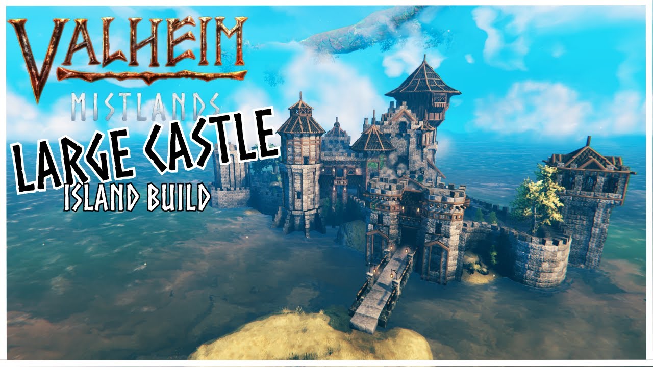 Valheim Mistlands- Building A Gate House- Island Castle Timelapse- Part 1