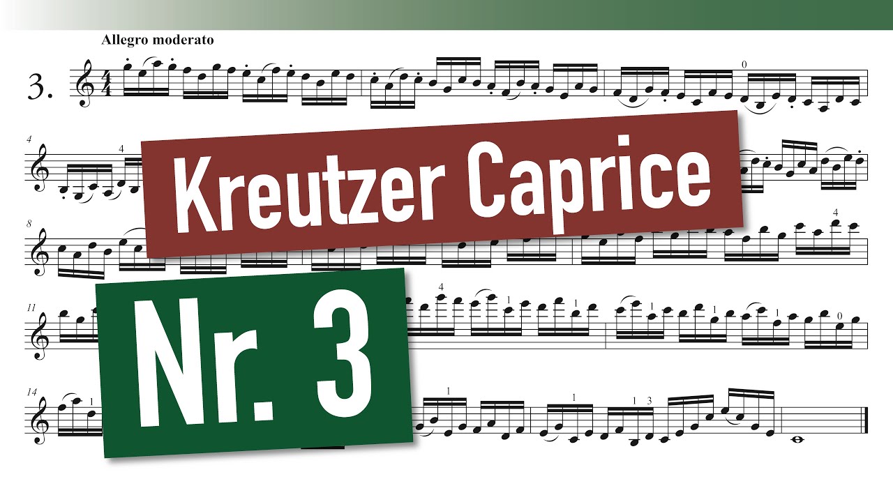 Rodolphe Kreutzer - 42 Studies or Caprices for the violin - No. 3