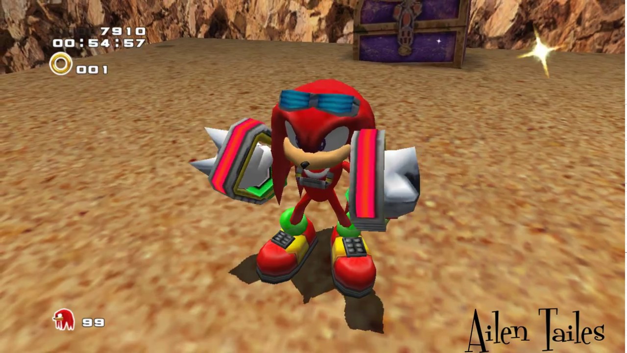 (knuckles, Wild Canyon)How to clear hard mode (mission last)(Sonic adventure 2: Battle)
