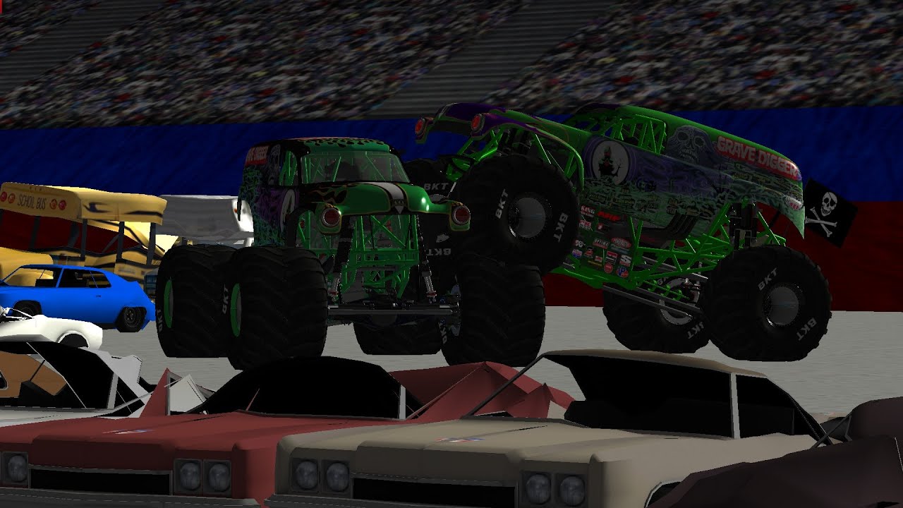 Rigs of Rods Monster Jam: 8 Truck Freestyle @ Syracuse 2020 Custom