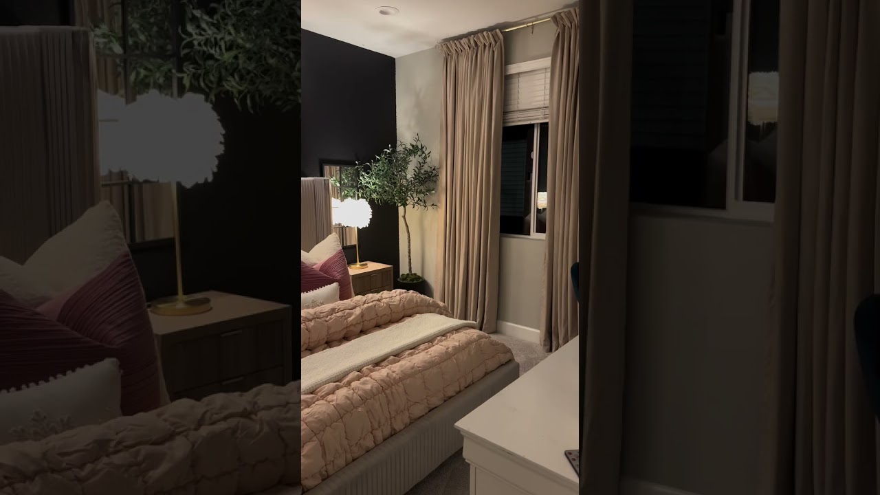Small Room Transformation! #twopagescurtains #homedecor #bedroom #interior  #interiordesign #home