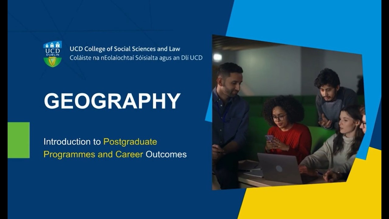 Geography | Taught Masters Programmes Webinar | April 2026