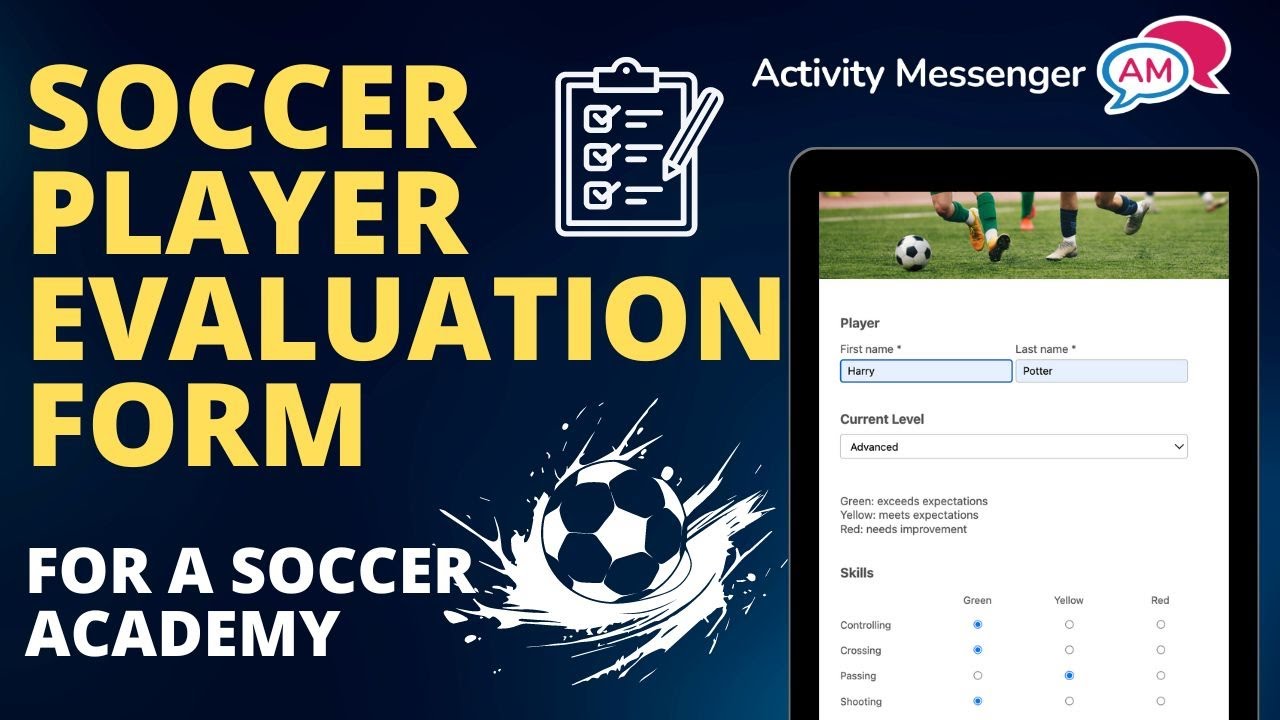 Soccer Player Evaluation Form