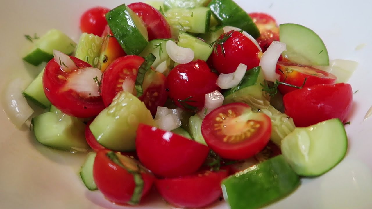 Cucumber and Tomato Salad Recipe For Two