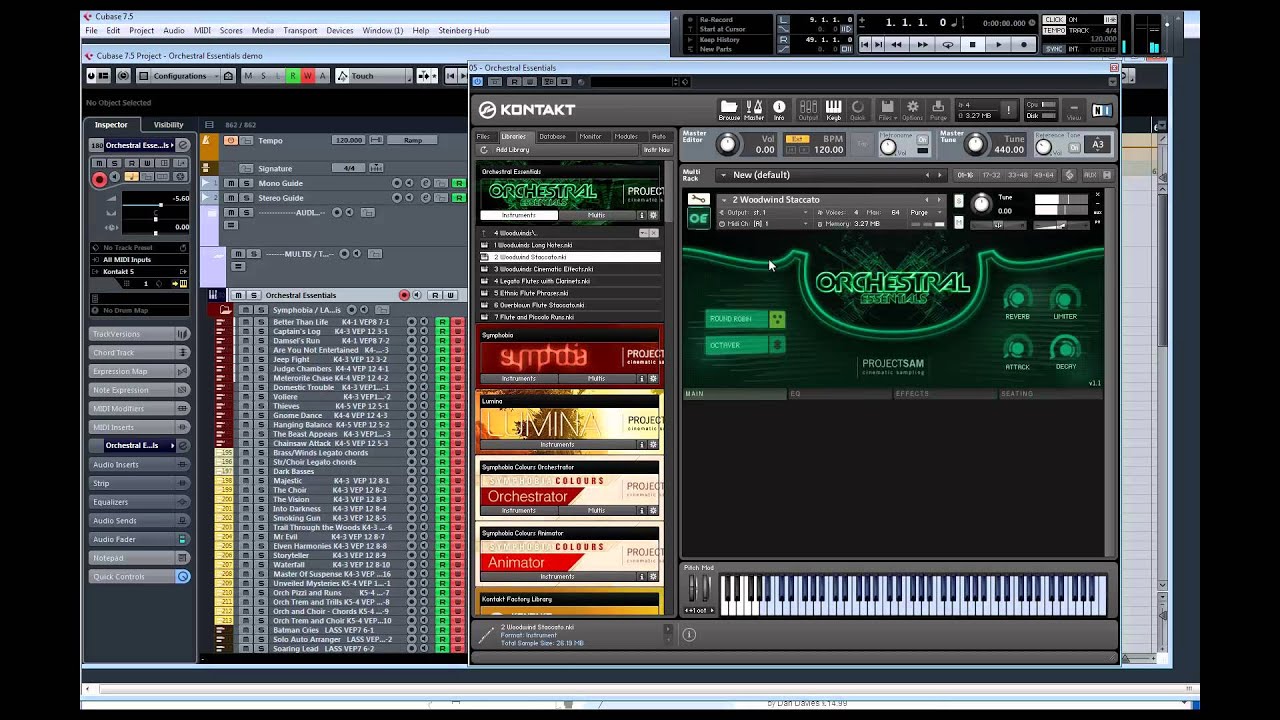 Project SAM: Orchestral Essentials v1.1 part 1 - Instruments