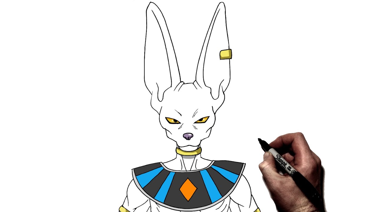 How To Draw Beerus | Step By Step | Dragonball