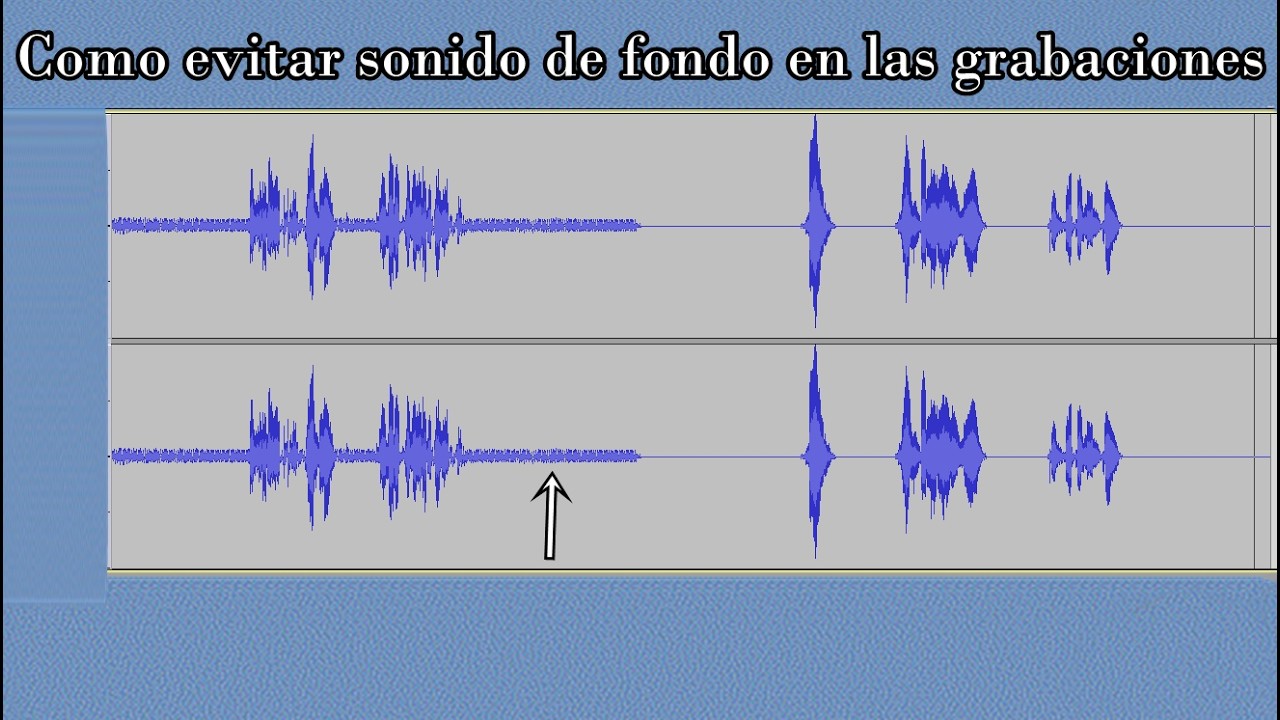 Como evitar el sonido de fondo de una grabación.