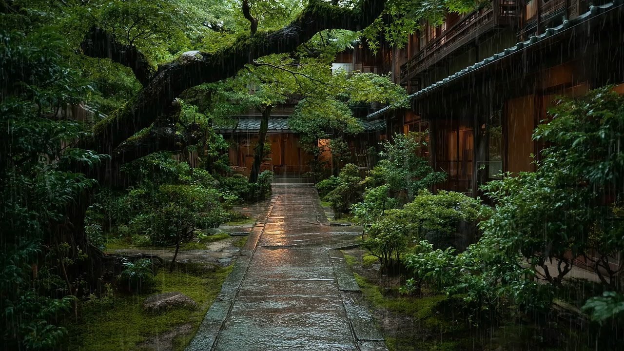 Night Rain Sounds to Create a Calm and Restful Sleep Space