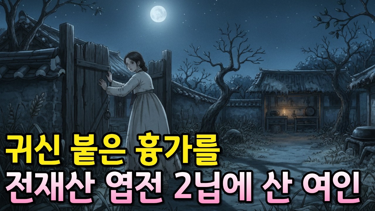 귀신 붙은 흉가를 전재산 엽전 2닙에 산 여인 | 야담 옛날이야기 오디오북