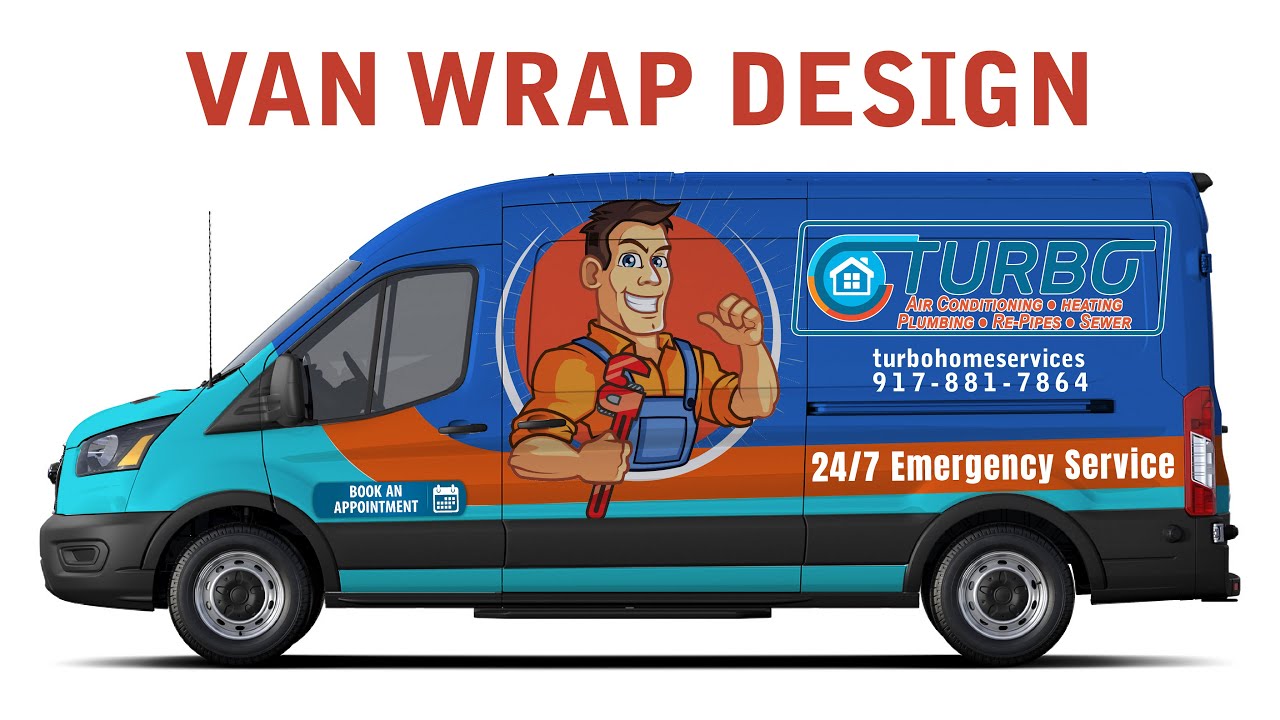 Vehicle Wrap Design Tutorial - Van Wrap Design - Vehicle Graphics in Adobe illustrator