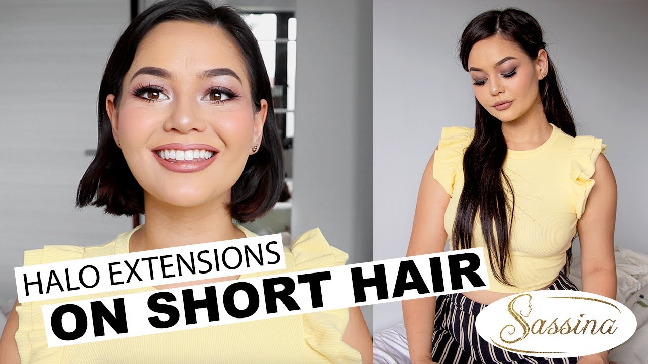 СПОСОБ ПРИМЕНЕНИЯ: Наращивание Halo на короткие волосы (Sassina Hair)