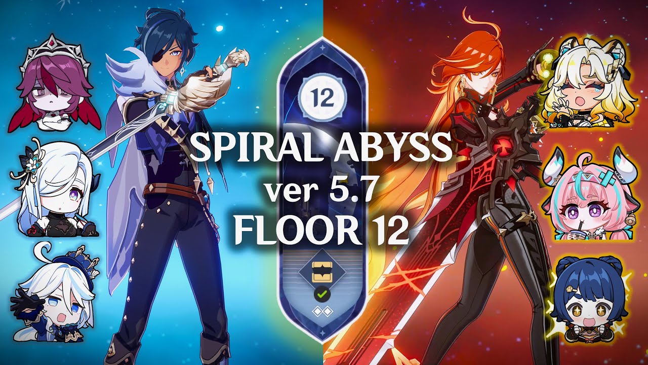 Spiral Abyss Floor 12 | GI ver 5.7 | Floor 12 First Try | Down We Go | Genshin Impact