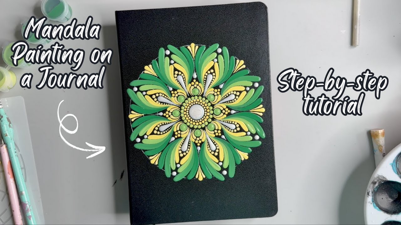 Beginner Journal Painting by Ranoo @MandalaDoc | Mandala Painting