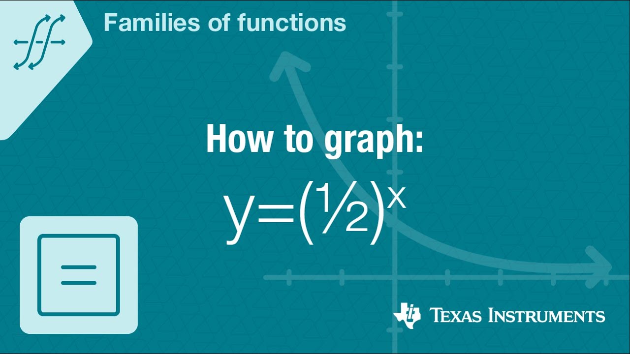 How to graph y=one-half to the x