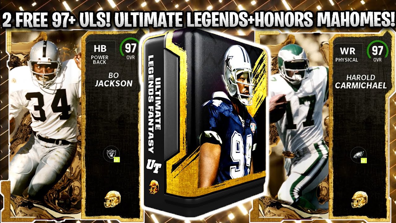 2 FREE 97+ ULTIMATE LEGENDS! 10 ULTIMATE LEGENDS AND HONORS MAHOMES! | MADDEN 23 ULTIMATE TEAM