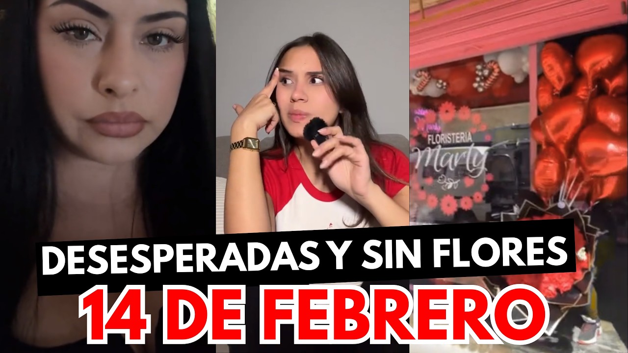 MUJERES FRUSTRADAS POR NO RECIBIR FLORES EL 14 DE FEBRERO