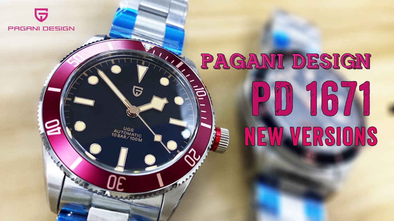 PAGANI DESIGN PD1671 New Versions Full Automatic Mechanical Watches SEIKO NH35A Movt