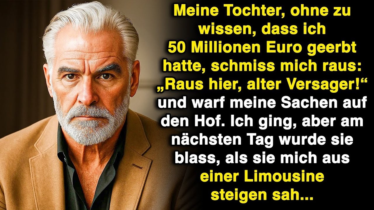 Meine Tochter warf mich hinaus, ohne zu wissen, dass ich 50 Millionen Euro geerbt hatte – doch ich…