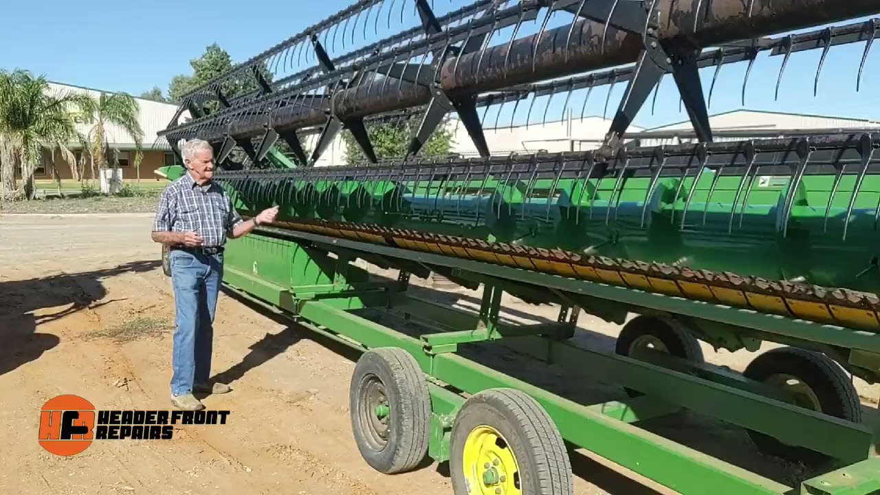 John Deere 25 foot Table Auger refurbishment - Header Front Repairs