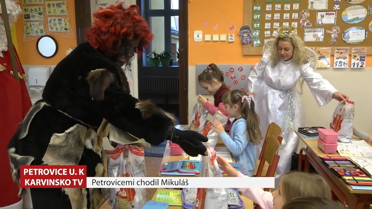 Mikulášská nadílka v petrovických školách │ Petrovice u Karviné │ #Karvinsko.TV  @TelevizeKarvinsko