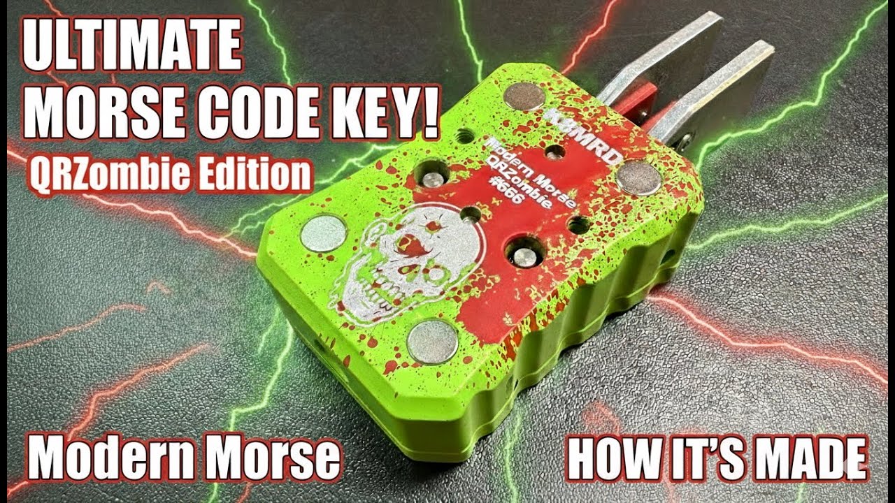 Introducing The Modern Morse QRZombie CW Paddle.  A K8MRD Collaboration.