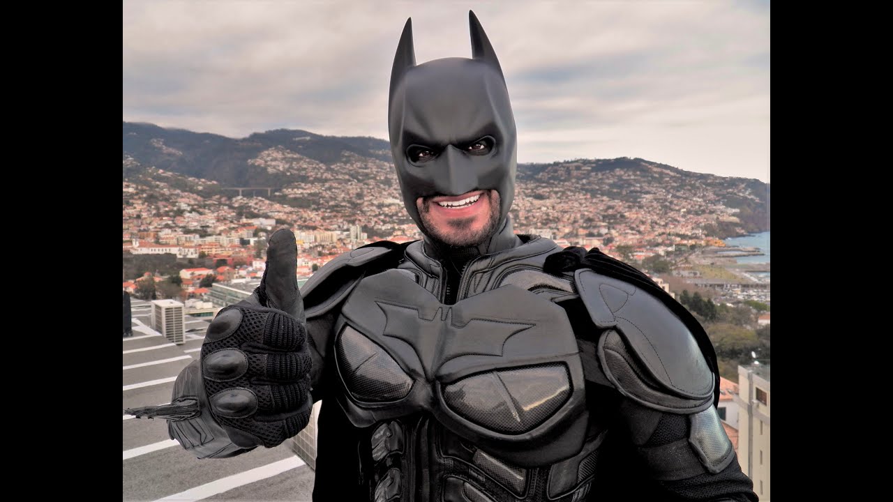 Carlos Michael 'Batman' costume at Madeira Island