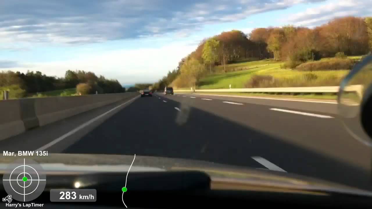 BMW 135i vs. Porsche 997 Turbo (304,4 km/h)