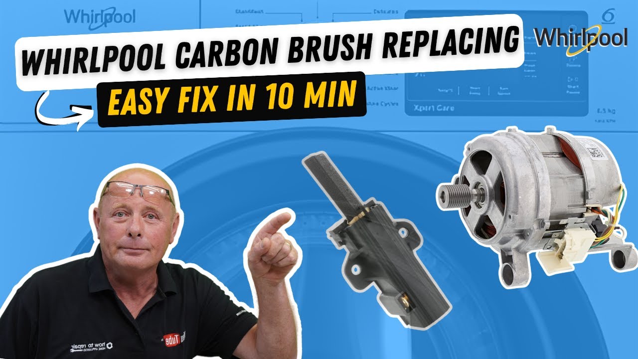 How to replace washing machine carbon brushes on Whirlpool