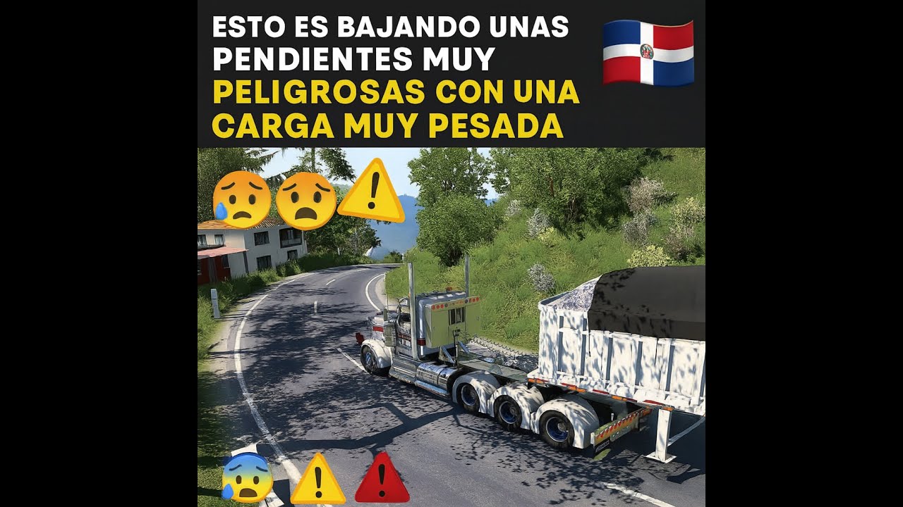 Conquering Dominican Republic’s Deadliest Mountain Pass | Heavy Load Challenge in ATS! 🚛🔥"