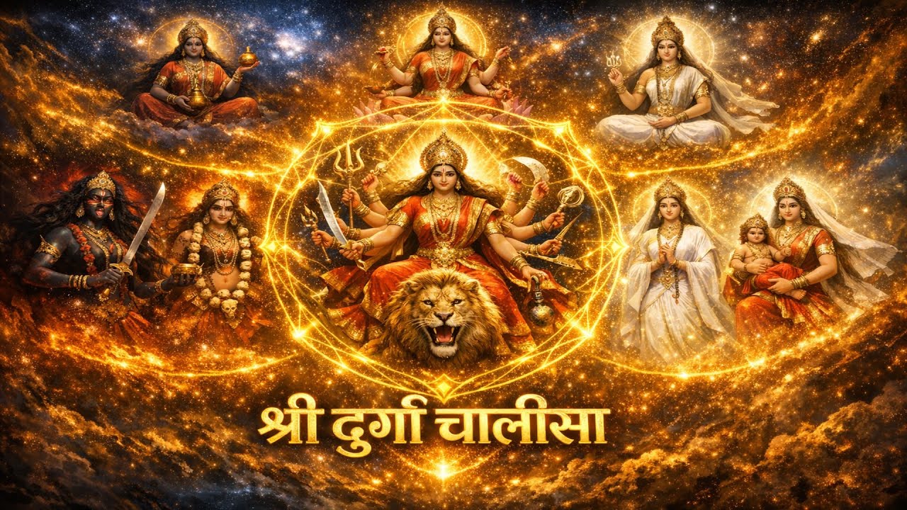 दुर्गा चालीसा | Durga Chalisa with Lyrics | Durga Kawach | जय माता दी