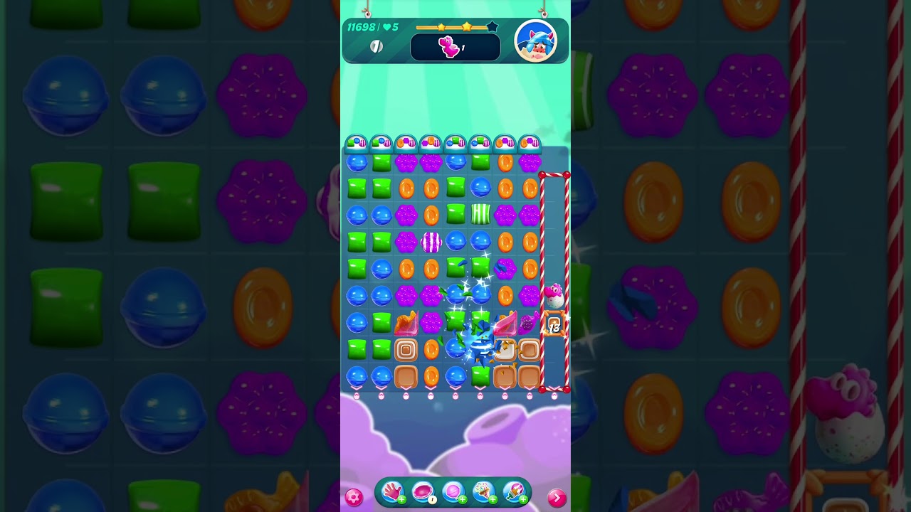 Candy Crush Level 11698 GamePlay