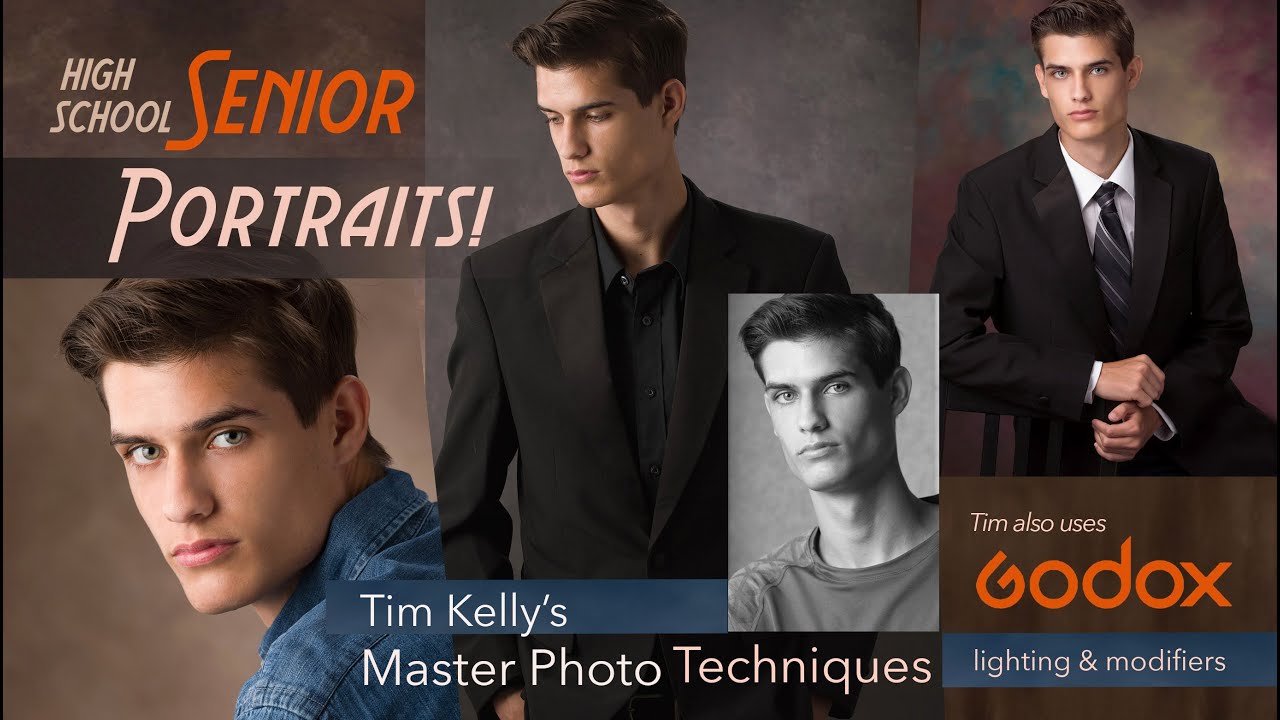 How to Shoot Great Senior Portraits! In the Studio Classics and Outdoors with Godox V1 and Softbox.