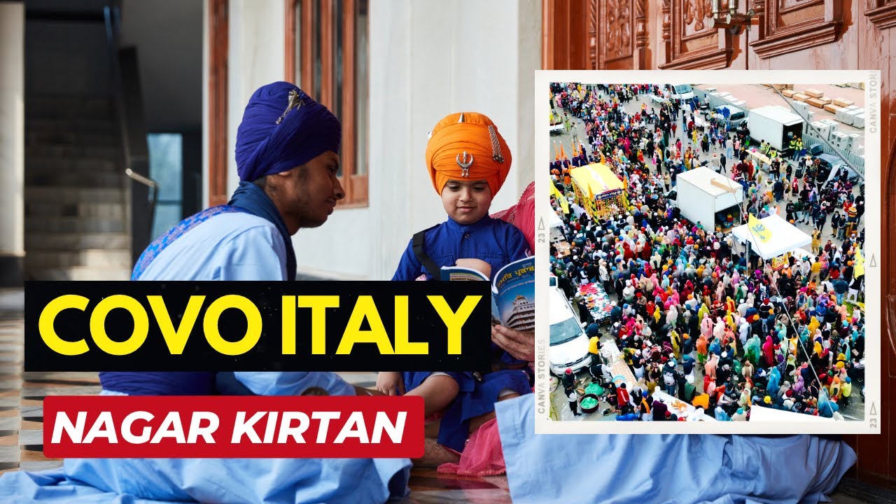 Covo Nagar Kirtan | Vaisakhi Italy 🇮🇹 2024 | Drone 4K