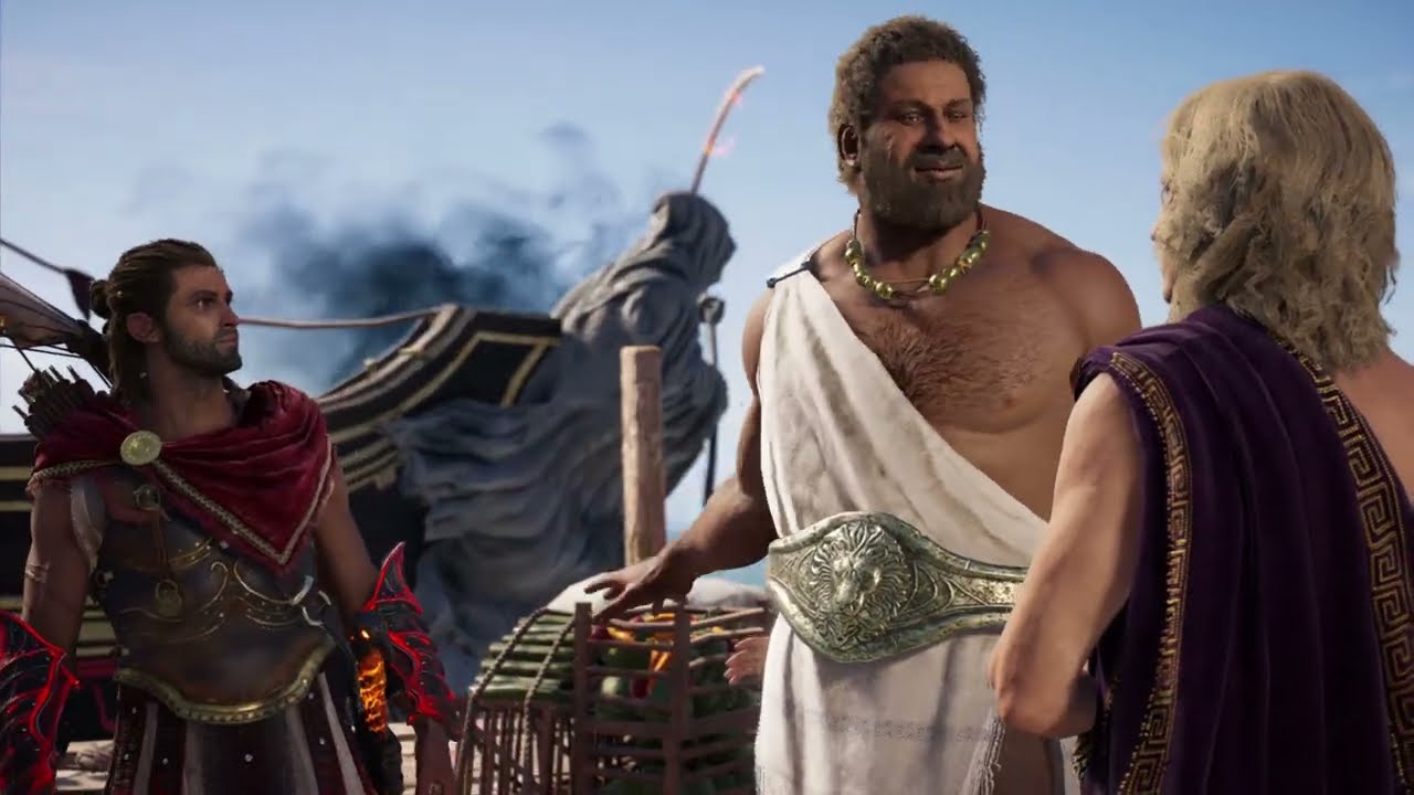 Talk to Testikles Trainer, Find and Talk to Testikles,  Assassin’s Creed Odyssey, Part 74.