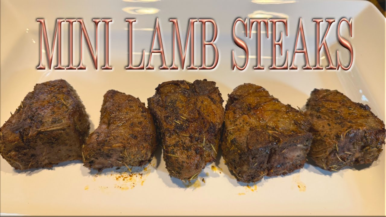 Smoked LAMB LOIN CHOPS on The Weber WSM 18