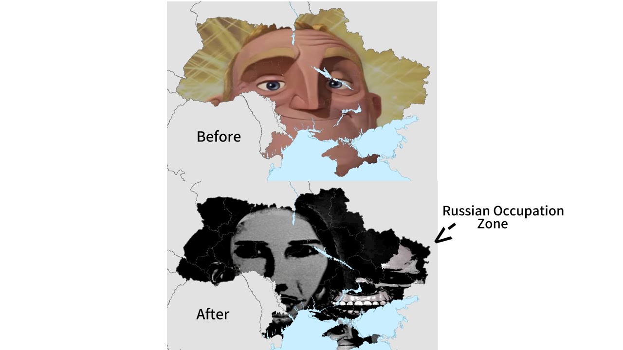 Mr Incredible Becoming Canny/Uncanny Mapping: You Live In 2 Types Of Ukraine (Before & After)