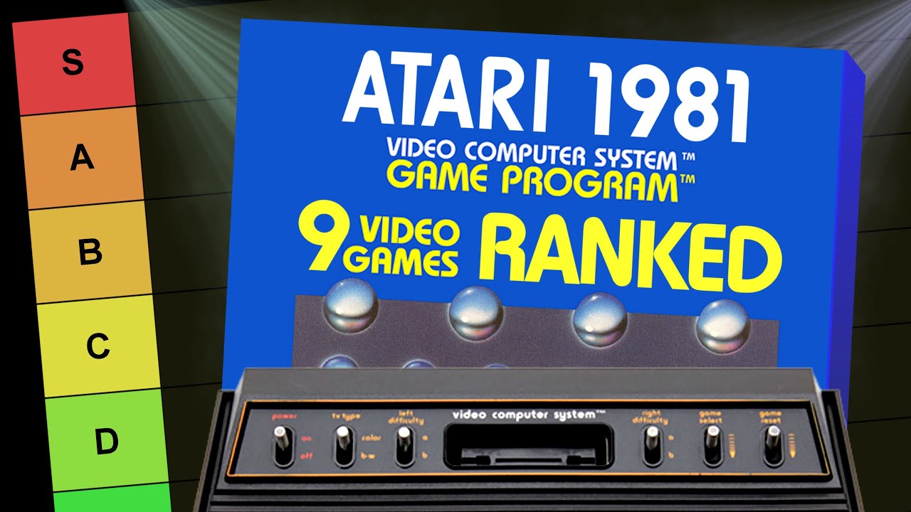 Atari 1981 ULTIMATE Atari 2600 Tier List - ALL '81 VCS GAMES RANKED
