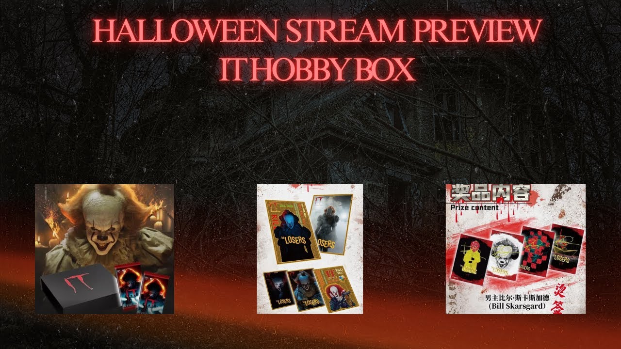 Halloween trading cards IT hobby box preview!!