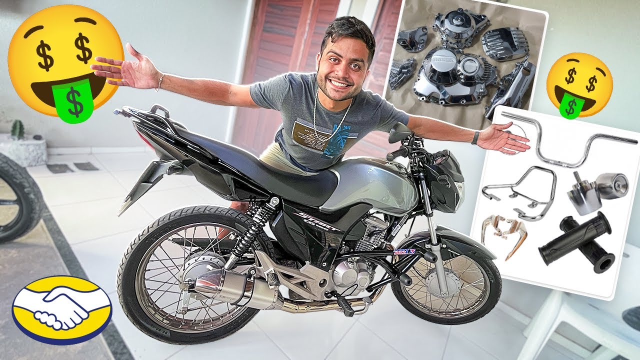COMPREI AS PEÇAS QUE VOCÊS PEDIRAM PRA A START 160 2022 *Novos acessórios*