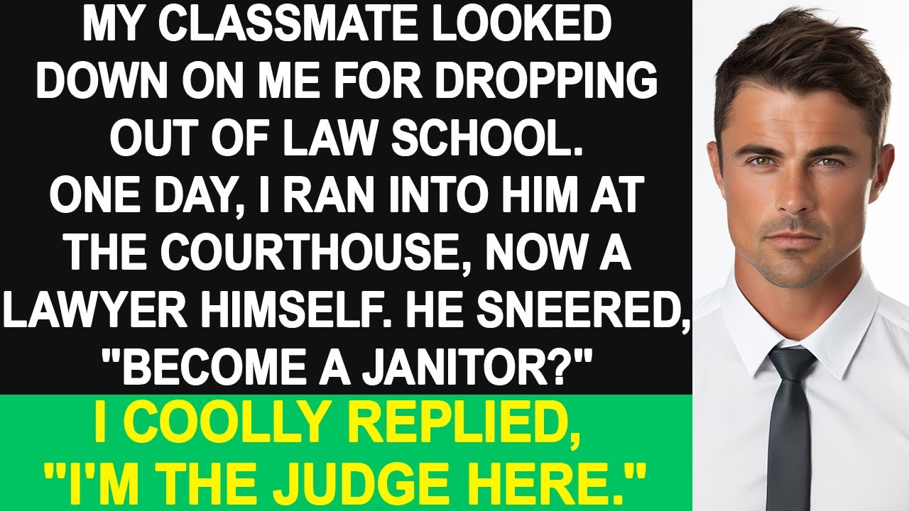 My classmate looked down on me for dropping out of law school. One day, I ran into him.