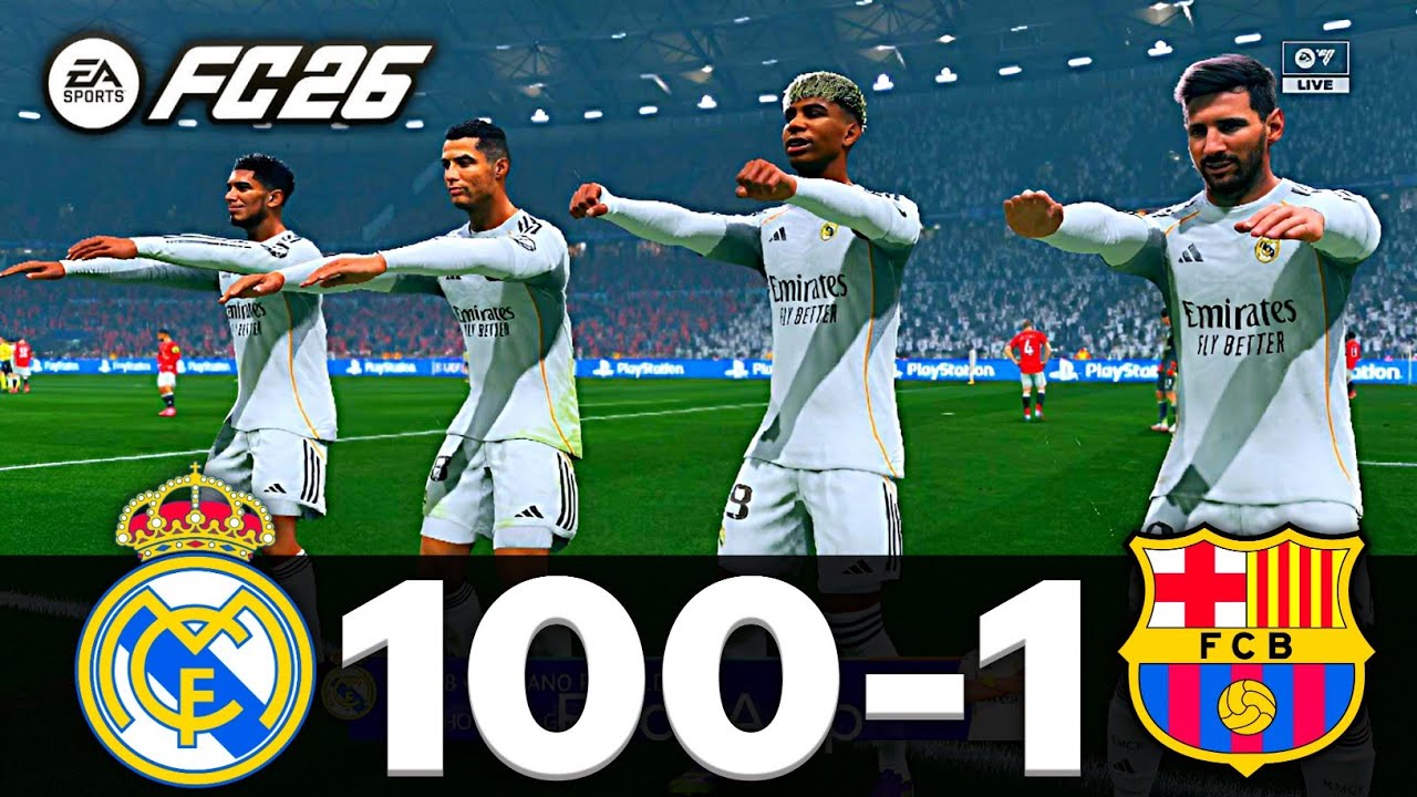 FIFA 26 - MESSI, RONALDO, MBAPPE, NEYMAR, ALL STARS | AL NASSR 100-1 MANCHESTER UNITED