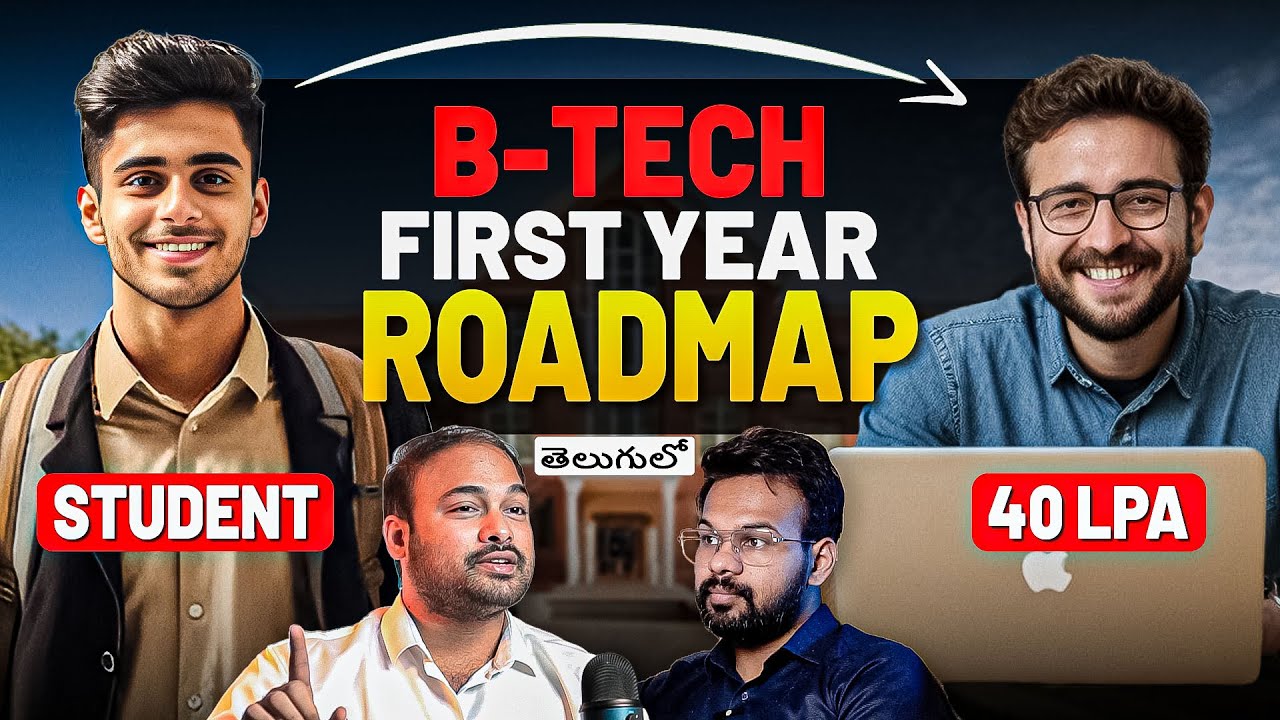 How to Get 40 LPA Job | B.Tech First Year Roadmap | Telugu Engineering Podcast | Cynohub