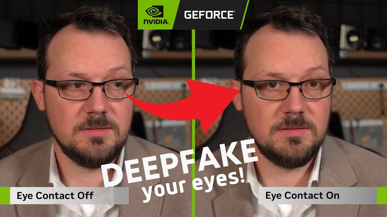 NVIDIA Broadcast 1.4 Eye Contact Feature