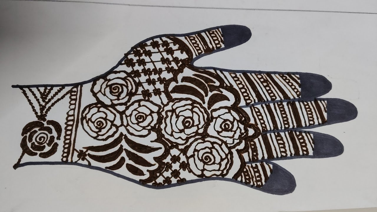 My first live flower mehndi designs|| easy and aesthetic mehndi designs #livestream #trending #art 