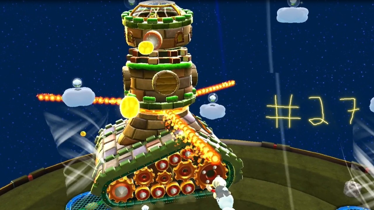 Super mario galaxy 2 100% #27 Torre tanque!